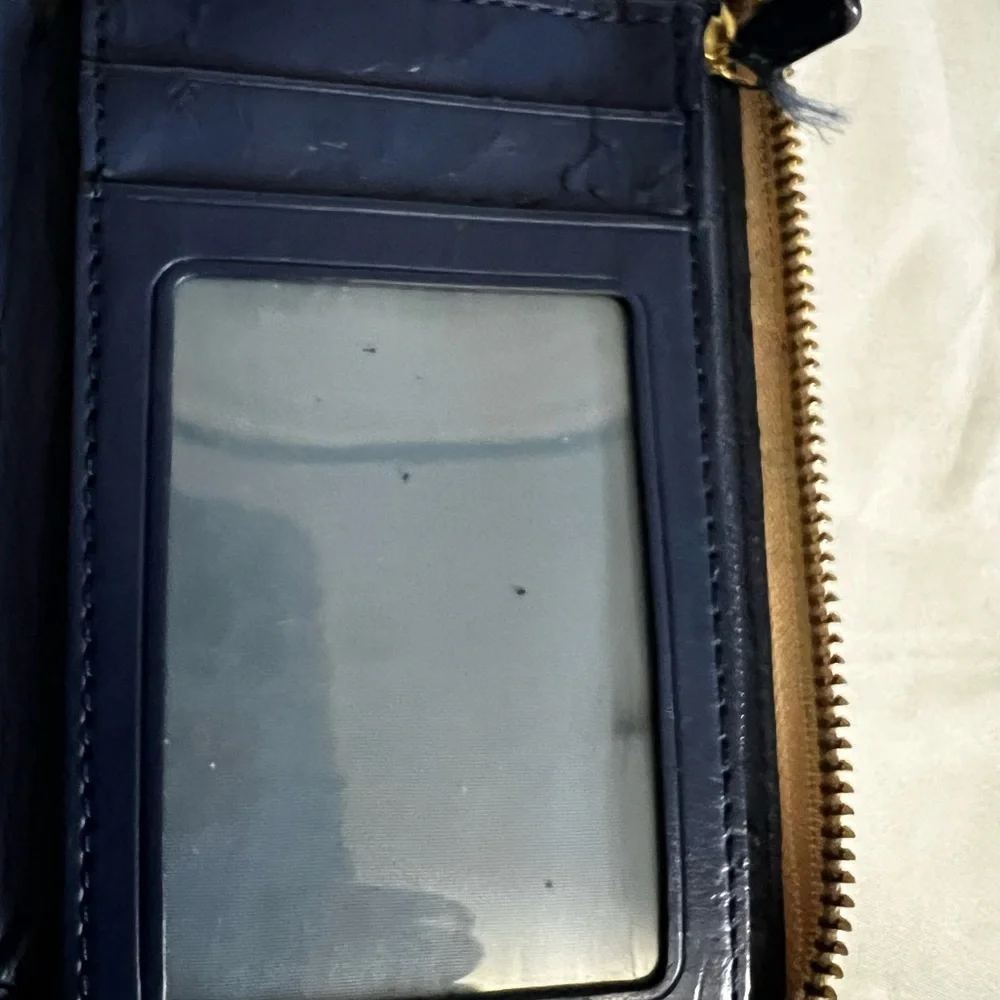 Coach Multicolor Poppy Zip Wallet with Heart Logo - Picture 4 of 5